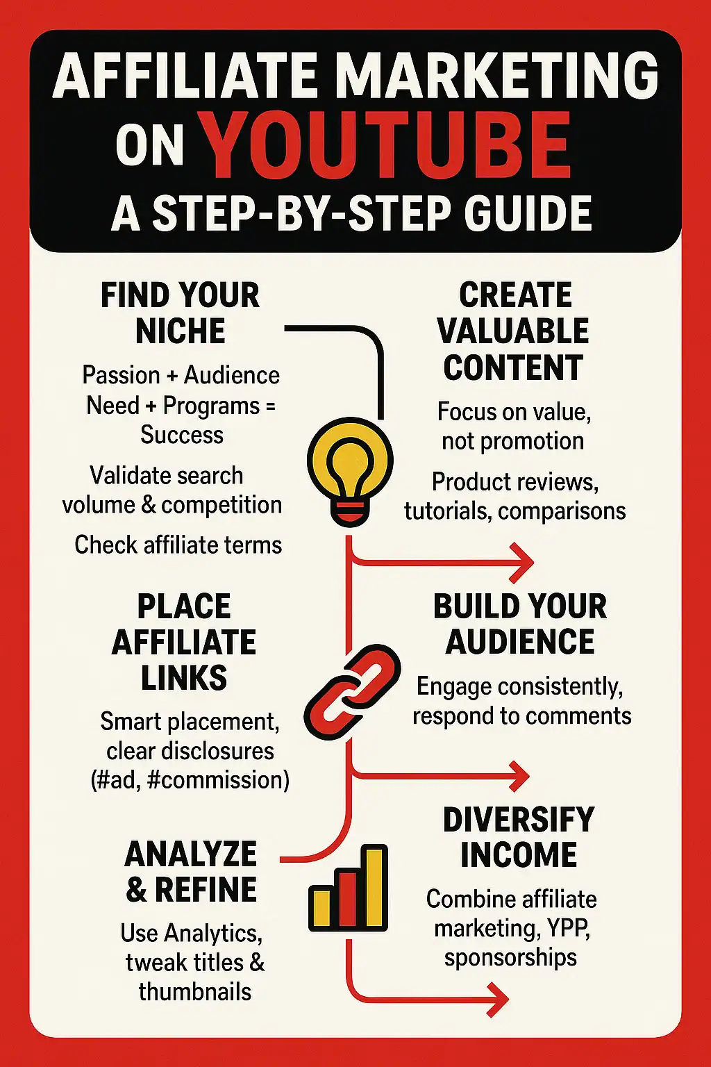 YouTube Affiliate Marketing Guide: Step-by-step process for passive income in 2025.